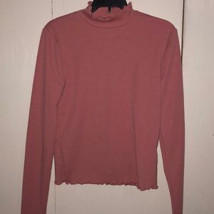 Forever 21 ruffle turtleneck long sleeve